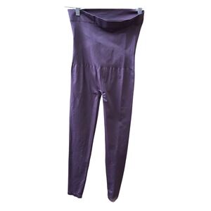 BLANQI Everyday‎ Maternity Support Leggings Pants Plum Purple Size M